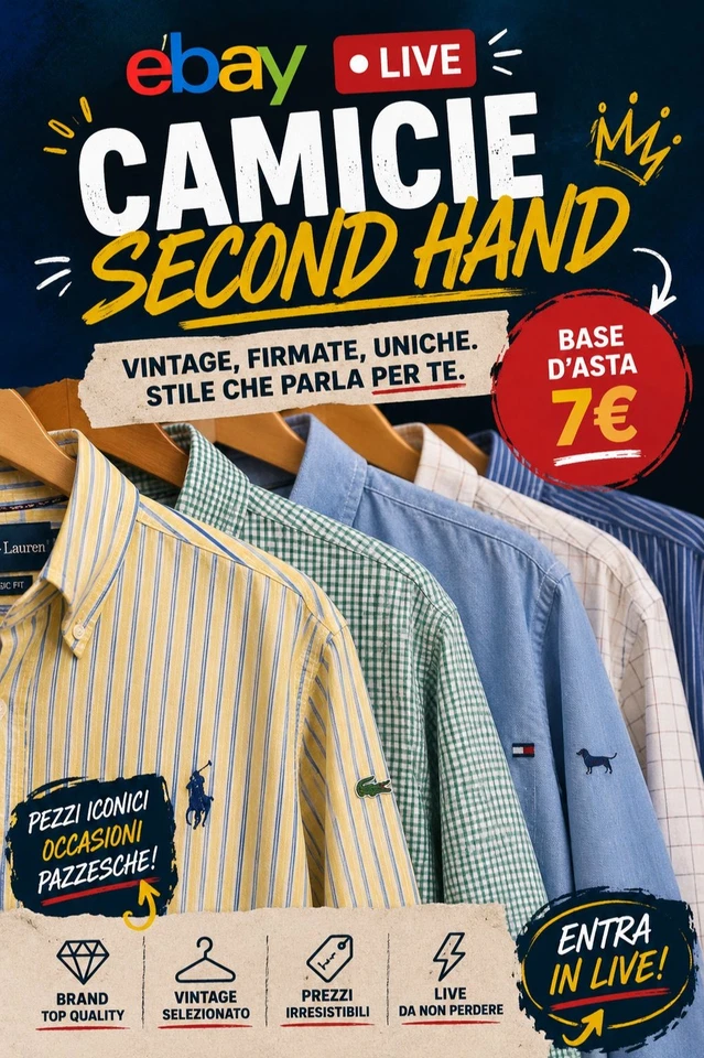 Live Second Hand: Camicie Vintage Top Quality a Prezzi Folli 🔥
