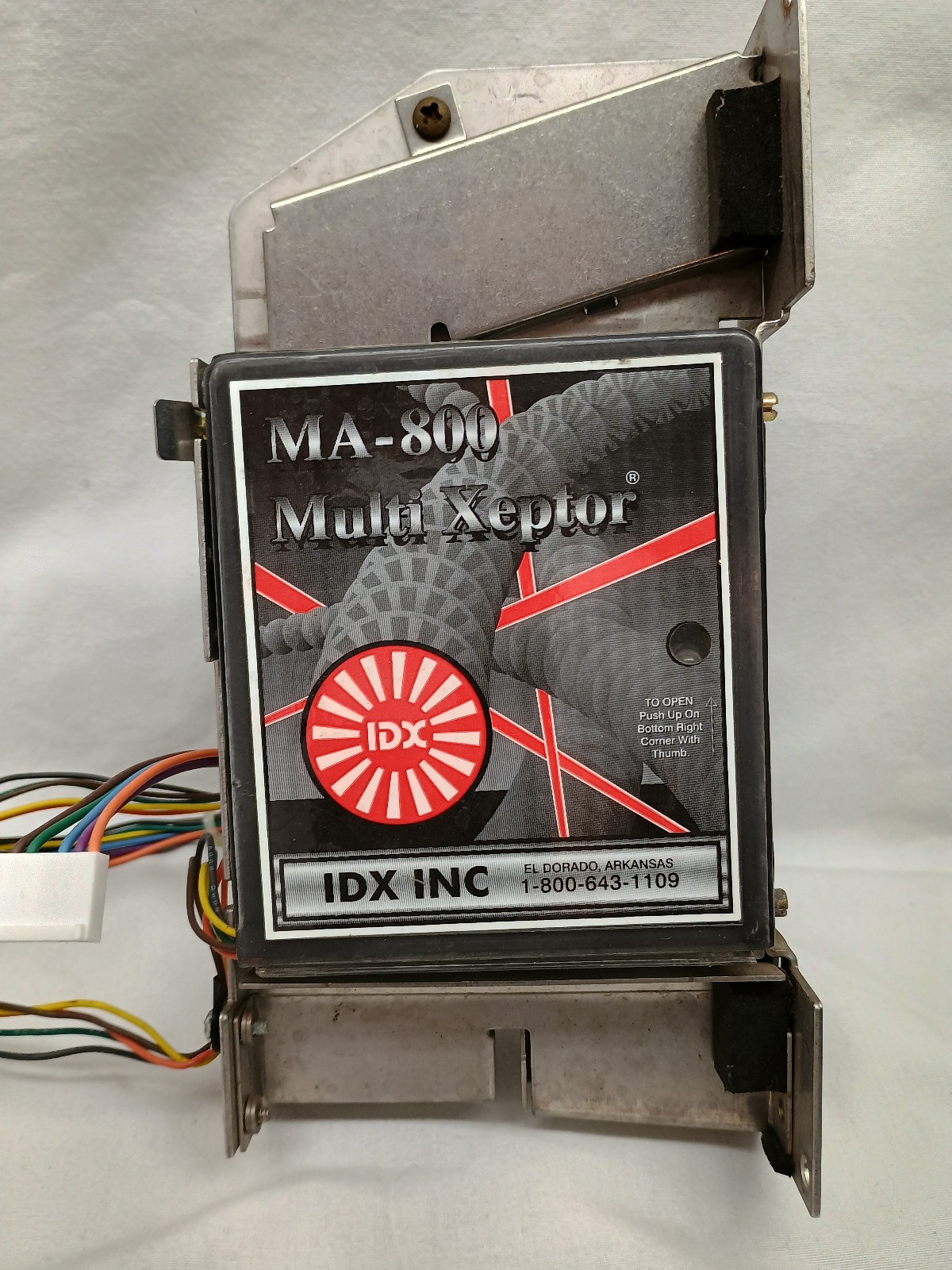 IDX MA-800 MULTI XEPTOR COIN ACCEPTOR CAR WASH VENDING MACHINE INCLUDES ALL PLUG