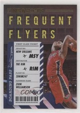 2020-21 Panini NBA Hoops Frequent Flyers Holo Zion Williamson #4 9hx