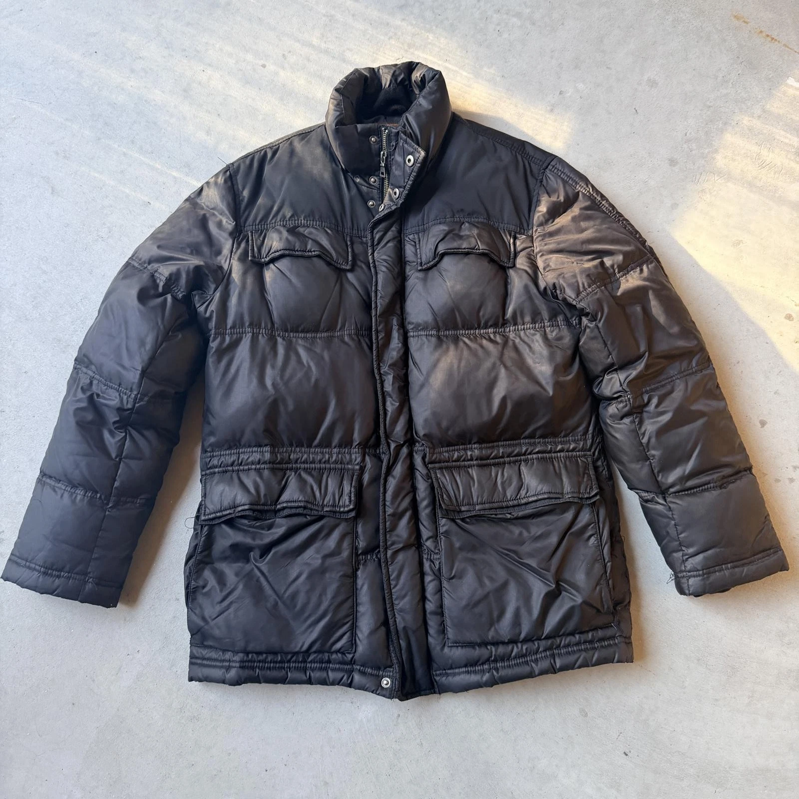 Cole Haan Men's Down Filled Black Puffer Jacket Size Small