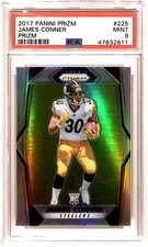 2017 Panini Prizm Rookie Silver Prizm James Conner #225 PSA 9 R6220J