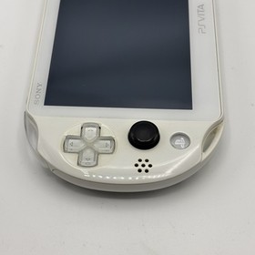 SONY PS Vita PCH-2000 Console White Very Good Fast Shipping No joystick drift.
