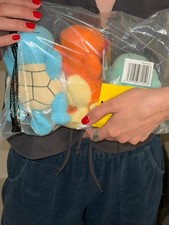 Pok mon 5  Sleeping Plush 3-Pack  Squirtle Charmander Bulbasaur