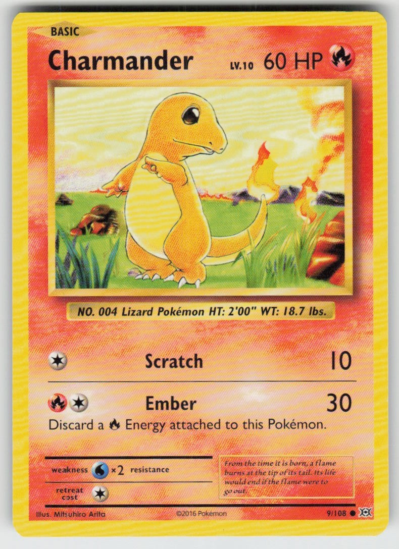 GGC-4 Charmander 9/108 Común XY - Evoluciones