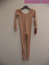 Eurotard Dancewear Adult Long Sleeve Unitard in Nude Style 10129 Large