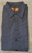 NWOT Red Kap Men's Industrial Work Shirt, Style SP24 Dark Grey Short Sleeve, 3XL