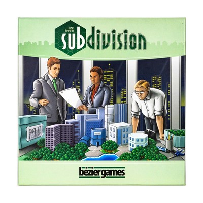 Bezier Boardgame Subdivision w/Wood Insert! VG+/NM