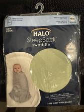 HALO SleepSack 100 Cotton Swaddle Sage Newborn