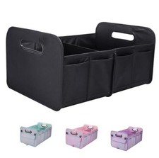 Trunk Organizer For Suv Sedan,Car Organizers and Storage, Medium 35L Black