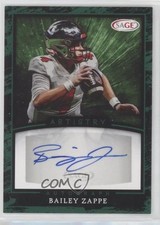 2022 SAGE Artistry Auto Green Bailey Zappe #A-BZ Auto 2b2