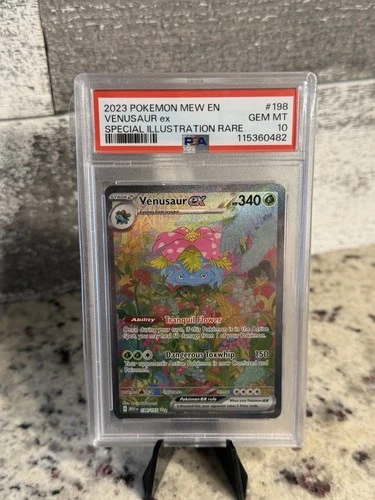 Pokémon TCG Venusaur EX 198/165 Scarlet & Violet 151 Sir Secret Rare PSA 10