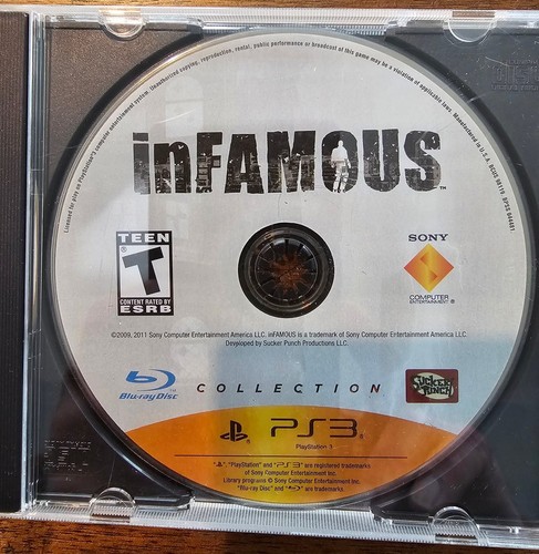 InFAMOUS DISC ONLY Playstation 3 PS3