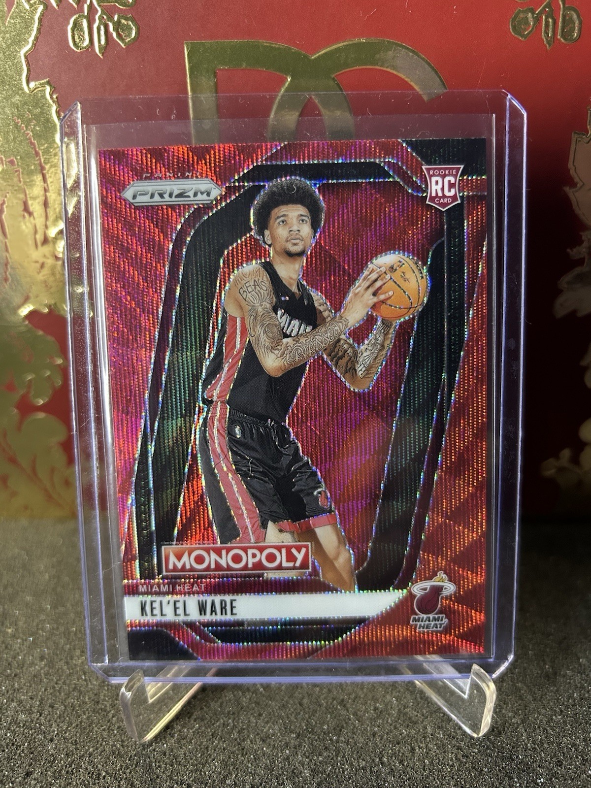 2024-25 Panini Prizm Monopoly Kel'el Ware #30 (RC) Red Wave Prizm