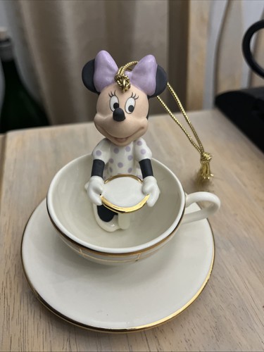 Lenox Disney Minnie Mouse Teetasse Ornament My Ride with Minnie ohne Box SCHÖN - Bild 1 von 6