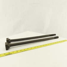 7/8-9 Threaded T-Slot Bolt 1-3/4" Head Width 20-1/2" Long Underhead Lot Of 2