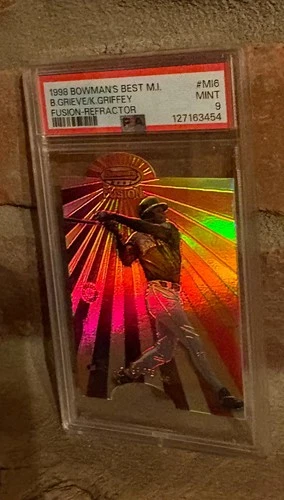 1998 Bowman's Best Mirror image Fusion Refractor #MI6 Ken Griffey Jr PSA 9 RARE