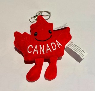 BTS V Taehyung CANADA Maple Leaf Plush Keychain ARIRANG WORLD Tour Toronto BNWT