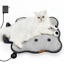 Heated Cat Bed for Indoor Pets Cat Heating Pad Extra Large Electric Pet Heate...