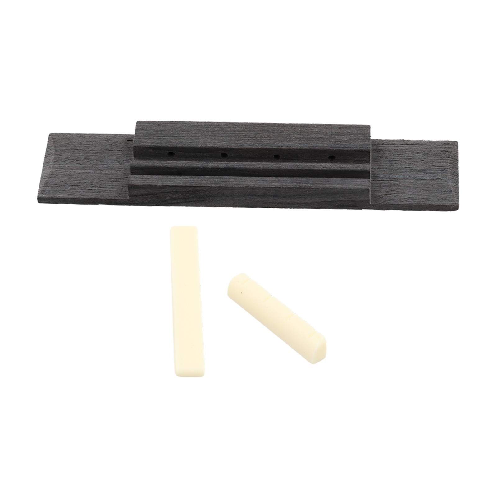 Ukulele Bridge & Nut &Saddle Slotted 3pcs For Guitar Ukulele Parts Kit Set New
