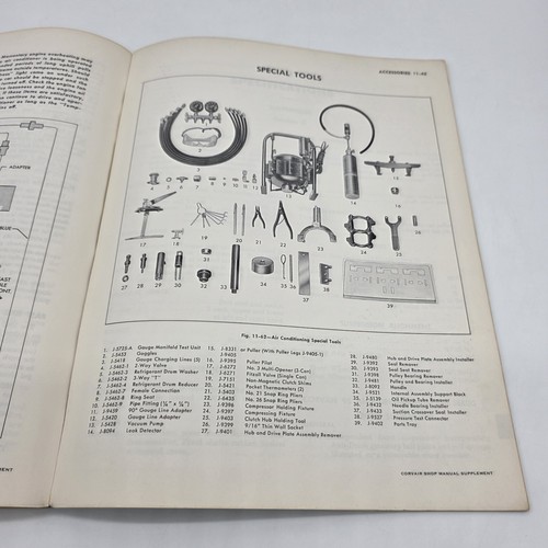 1962 Chevrolet Corvair & Corvair 95 Original Service Shop Manual Supplemen B - Picture 14 of 15