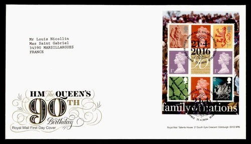 DR WHO 2016 GB FDC QEII 90TH S/S M77367