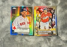 J.D. Martinez 2021 Topps Platinum X-Fractor & Topps Gypsy Queen Silver Refractor
