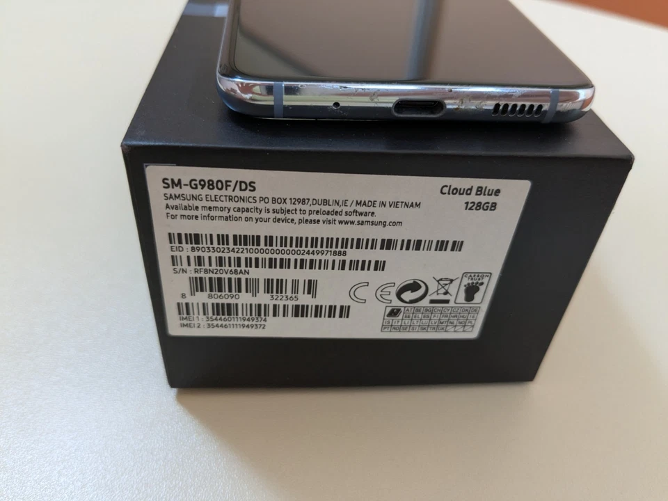 Samsung Galaxy S20 SM-G980F/DS - 128GB - Cloud Blue (Ohne Simlock) (Dual-SIM) - Bild 4 von 4