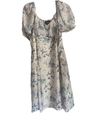 Harry Potter Hogwarts Icons Allover Print Smock Dress Size 3 (Plus)