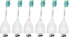 6 Pack Philips Sonicare Replacement Toothbrush Heads for e-Series - Green