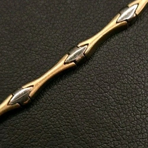14K Solid Gold Vintage Bracelet - image 1