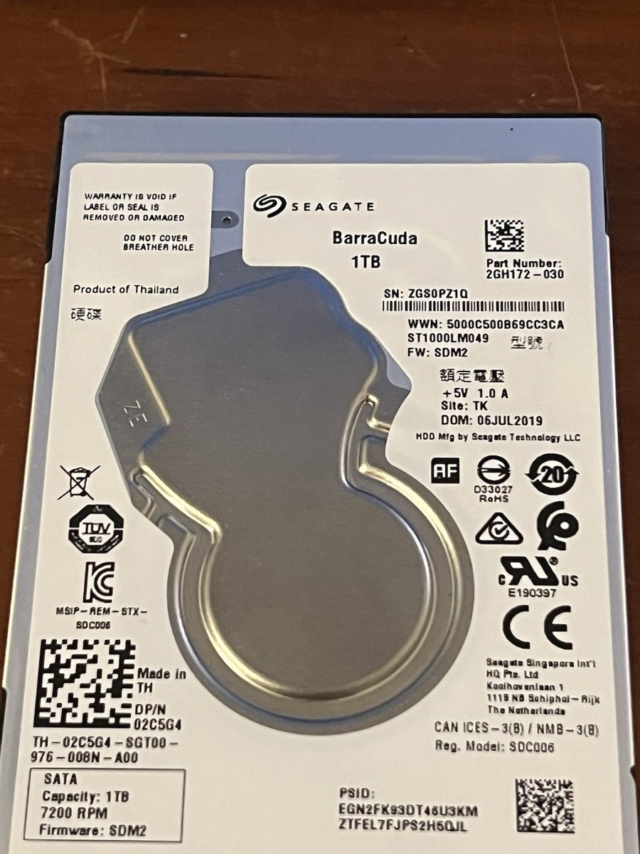 Seagate BarraCuda Pro ST1000LM049 2.5 7.200RPM 1TB SATA HDD | eBay