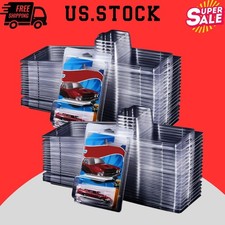 48 Pack Clear Display Case for Hot Wheels: Protective Plastic Blister Covers