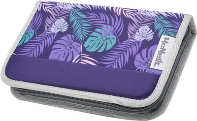 McNeill Pencil Case with Pens Federmäppchen Mäppchen Dschungel violett flieder
