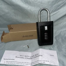 Combination lock box portable door knob hang key safe LB-003