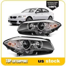 2Pcs Pair Headlight Assembly For BMW 528i xDrive Base 2.0L 2012-2013 w/Projector