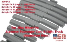 400 Pcs ASSORTMENT CLIP-ON WHEEL WEIGHT BALANCE FN STYLE 10 15 20 30 Grams