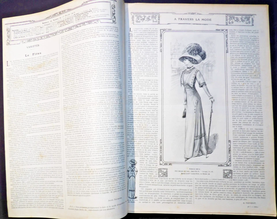 La Mode Illustree-Journal De La Famille-13 February, 1910, No. 7 French Fashion. Foto 2 de 4