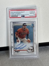 Casey Schmitt 2020 1st Bowman Chrome Autograph/  PSA 10 Gem Mint