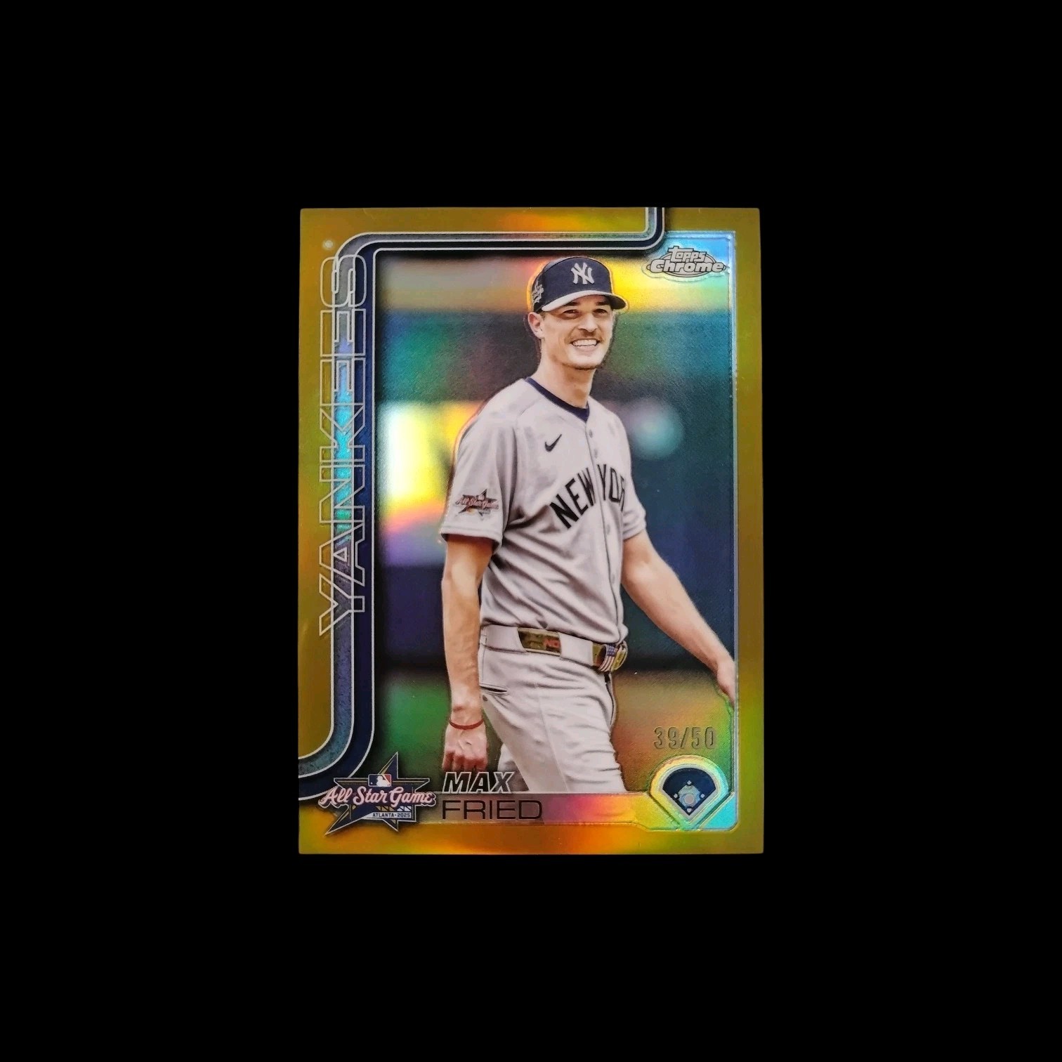 2025 Topps Chrome Max Fried Gold Refractor Yankees /50