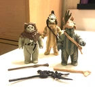 Chief Chirpa, Logray and Teebo Ewok Kenner Star Wars 1983 & 1984 figure vtg lot