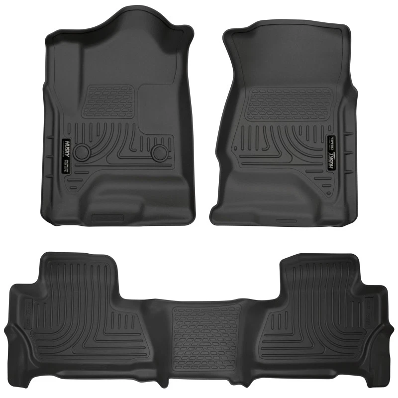 Forros de piso Husky Liners 99201 WeatherBeater para Chevrolet Tahoe/GMC 2015-2020 Foto 2 de 4