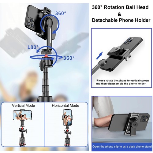 Phone Tripods Flexible Selfie Stick - Octopus Camera Tripods Extendable Cell ... - Picture 2 of 6