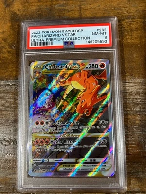 gold pack of pokemon cards CGC 10 Charizard VSTAR – SWSH262 main image 1