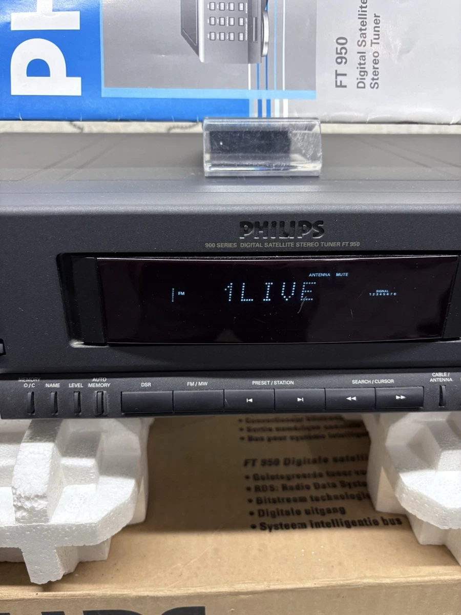 Philips FT950 Digital Sintetizado Estéreo RDS Sintonizador Serie 900 Radio HighEnd EMBALAJE ORIGINAL✅
