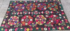 Uzbek suzani handmade embroidery home decor 90"X57" 230x145cm HD
