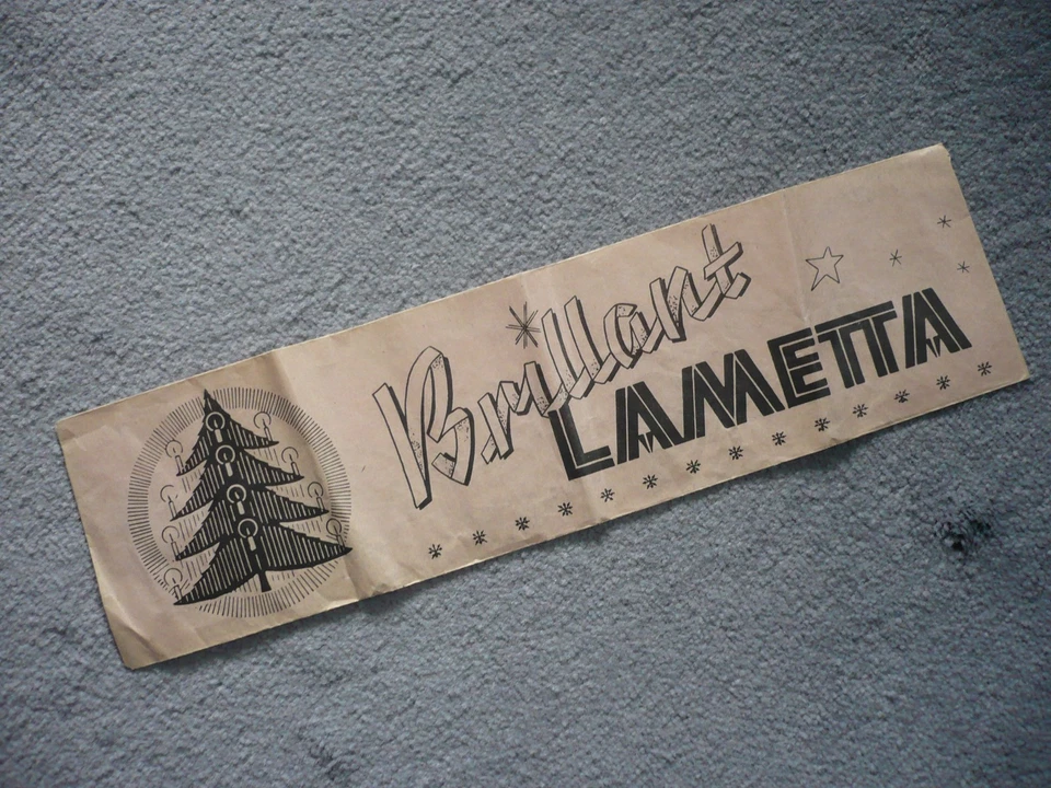 altes Brillant - Lametta in der OVP