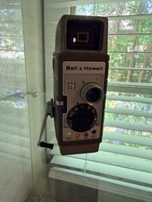 Bell  Howell 323 Non Reflex Standard 8mm Movie Camera Brown Untested