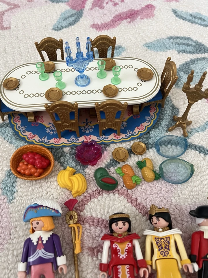 Playmobil Princesa Castillo Real Banquete Fiesta Comedor #3021 1997 Vintage Retirado Foto 2 de 3