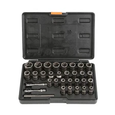 32pc Bolt Extractor Set, Impact Bolt & Nut Remover Set, 1/4" & 3/8" Square Drive