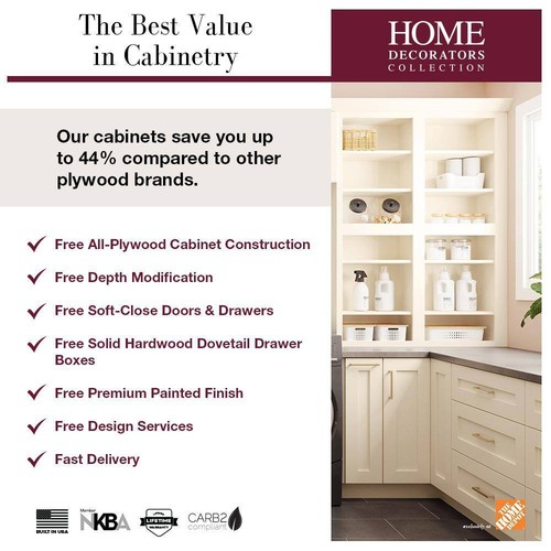 Newport 24 in. W x 12 in. D x 36 in. H Assembled Plywood Wall Kitchen Cabinet in - Picture 4 of 7